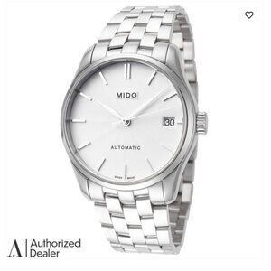 Mido Belluna II Automatic Silver Women's Watch 33mm